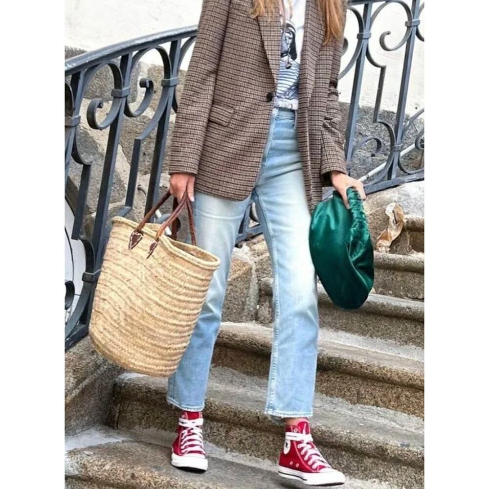 Mother Superior Jeans 29 The Tomcat Bless You Ankle Crop Denim Blue Casual Comfy - Picture 4 of 16